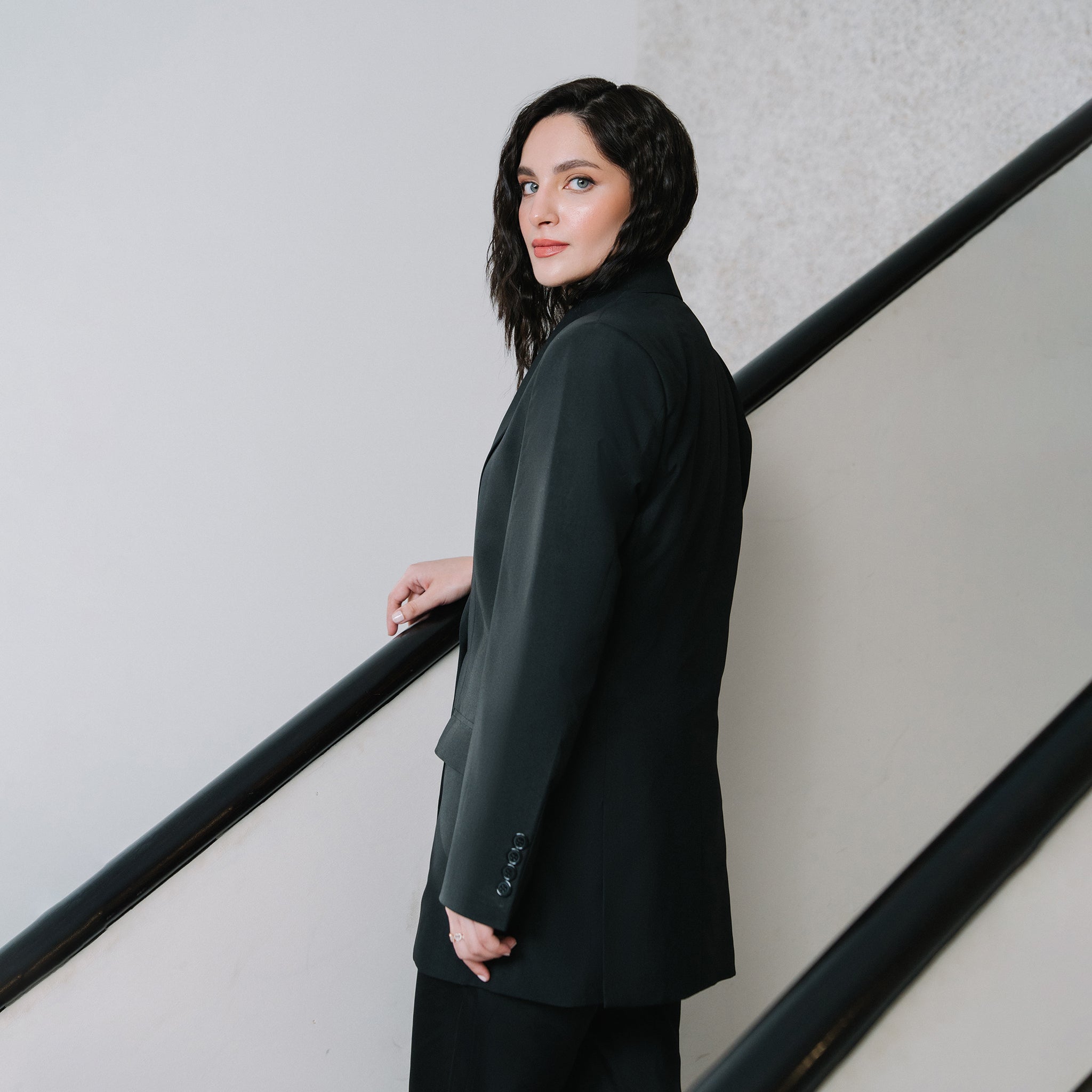 Nina Oversized Blazer - Black