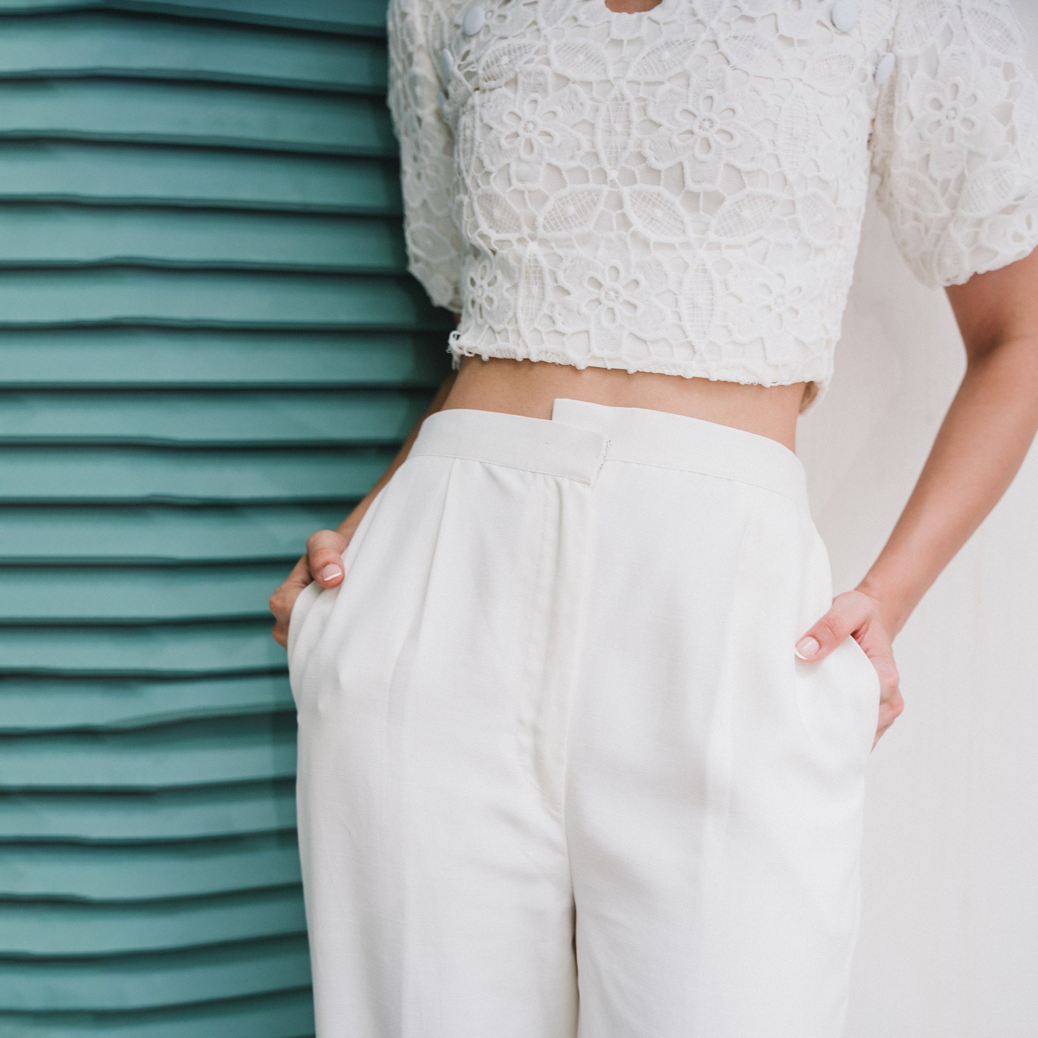 Linen pants - White