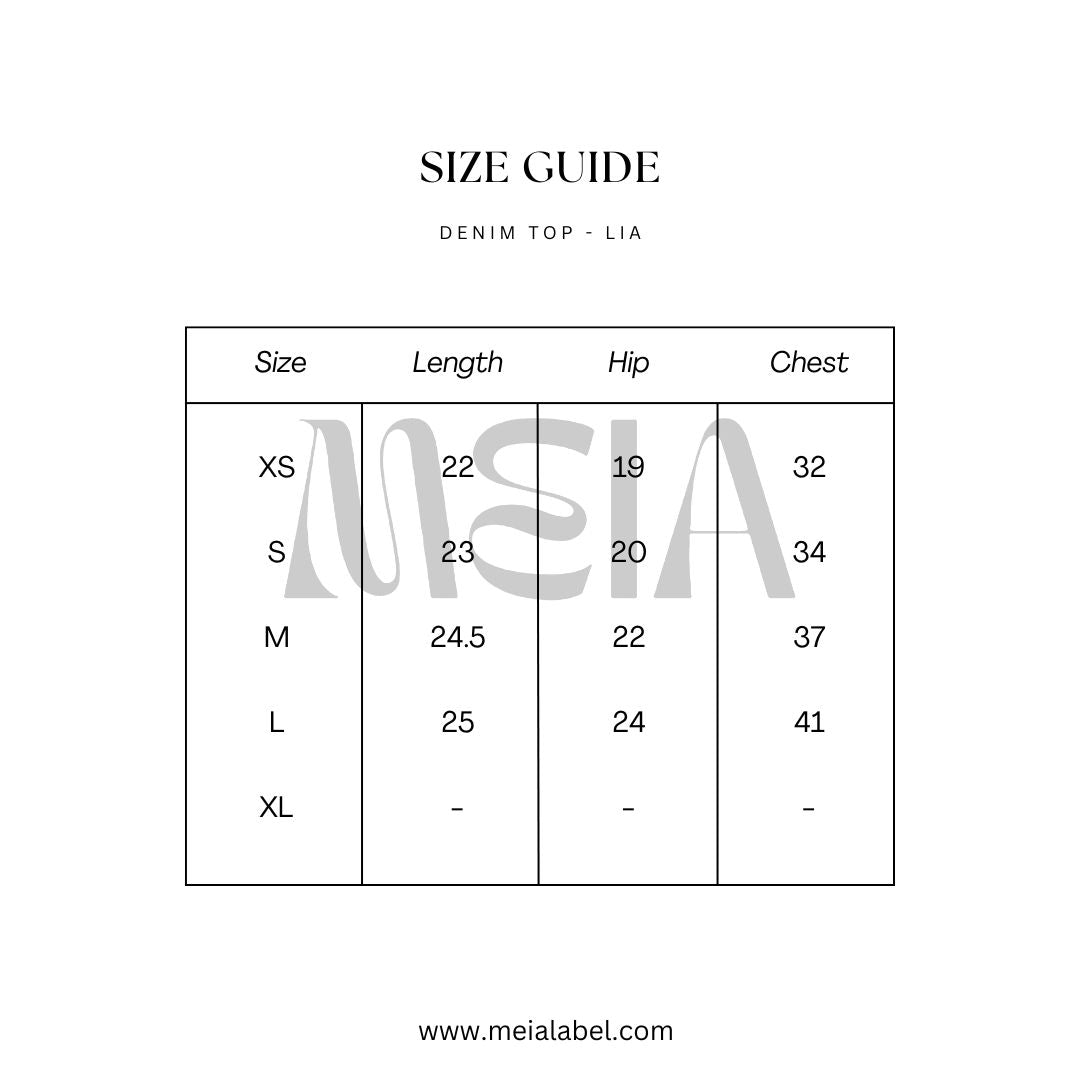 Lia Top- Denim