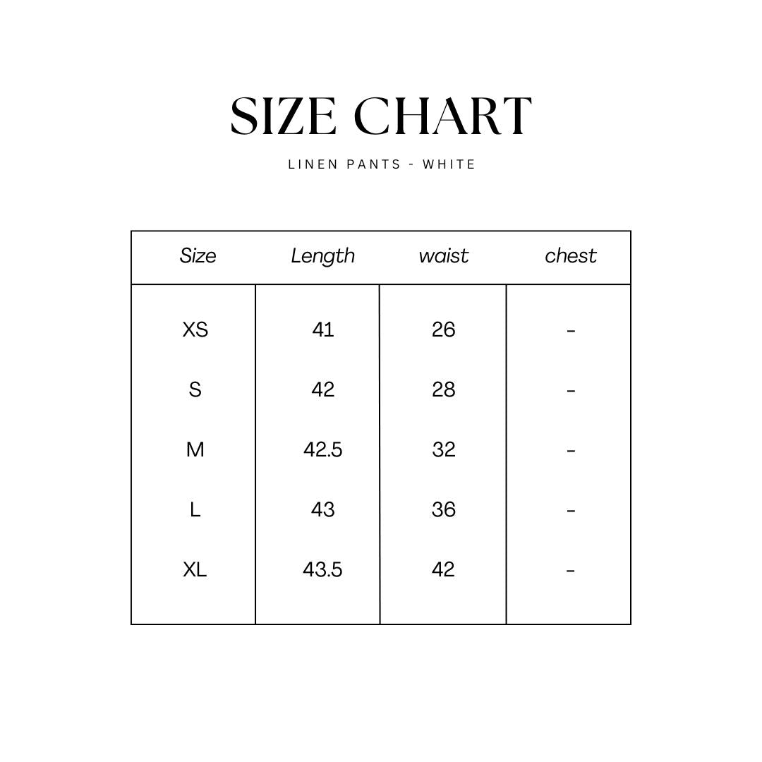 Linen pants - White